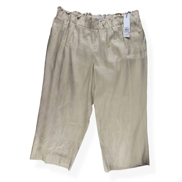 Calvin Klein Paper Bag wide Leg Pants 2X - Picture 1 of 3
